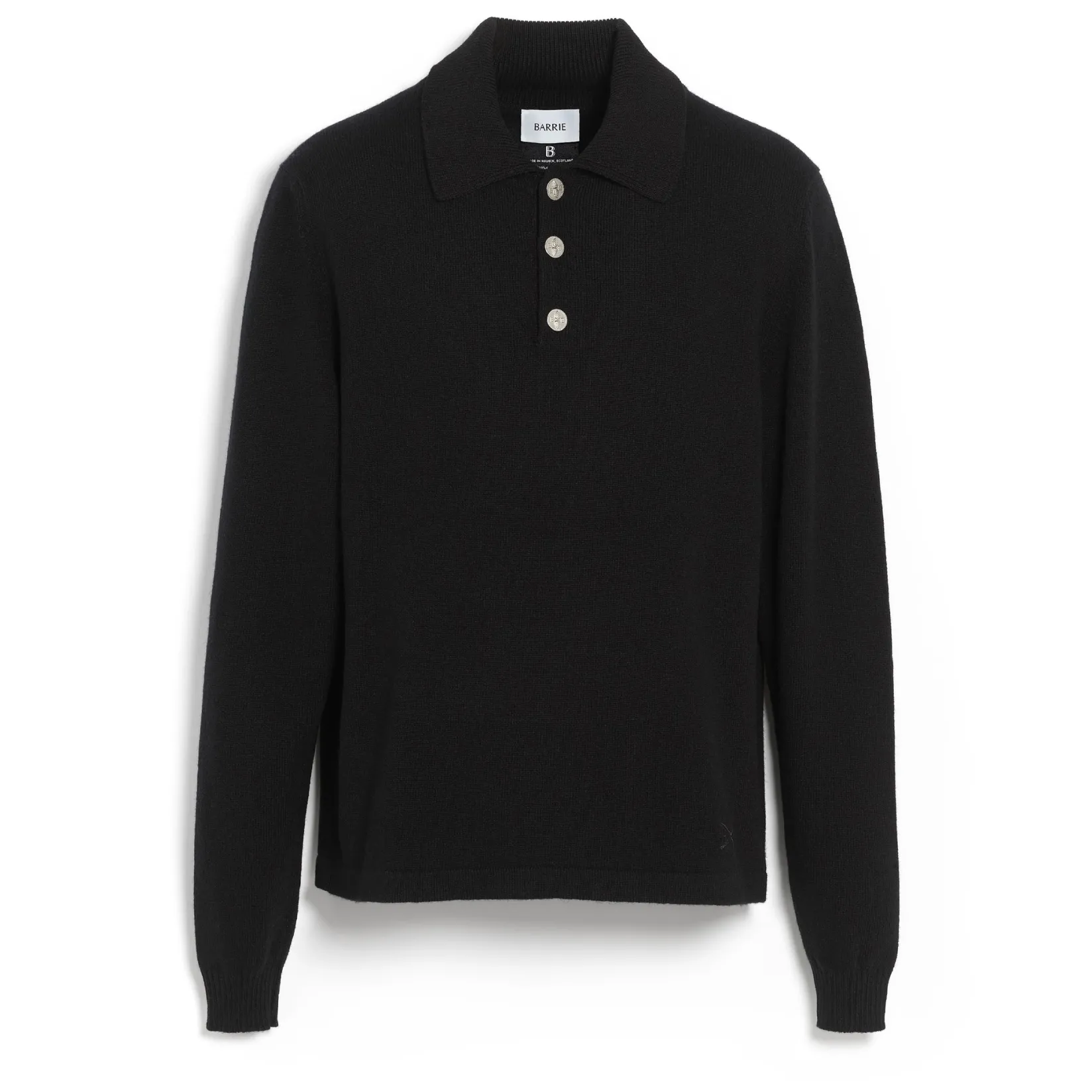 Barrie B Label polo-collar sweater in cashmere