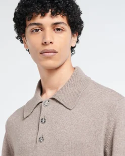 Barrie B Label polo-collar sweater in cashmere