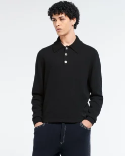 Barrie B Label polo-collar sweater in cashmere