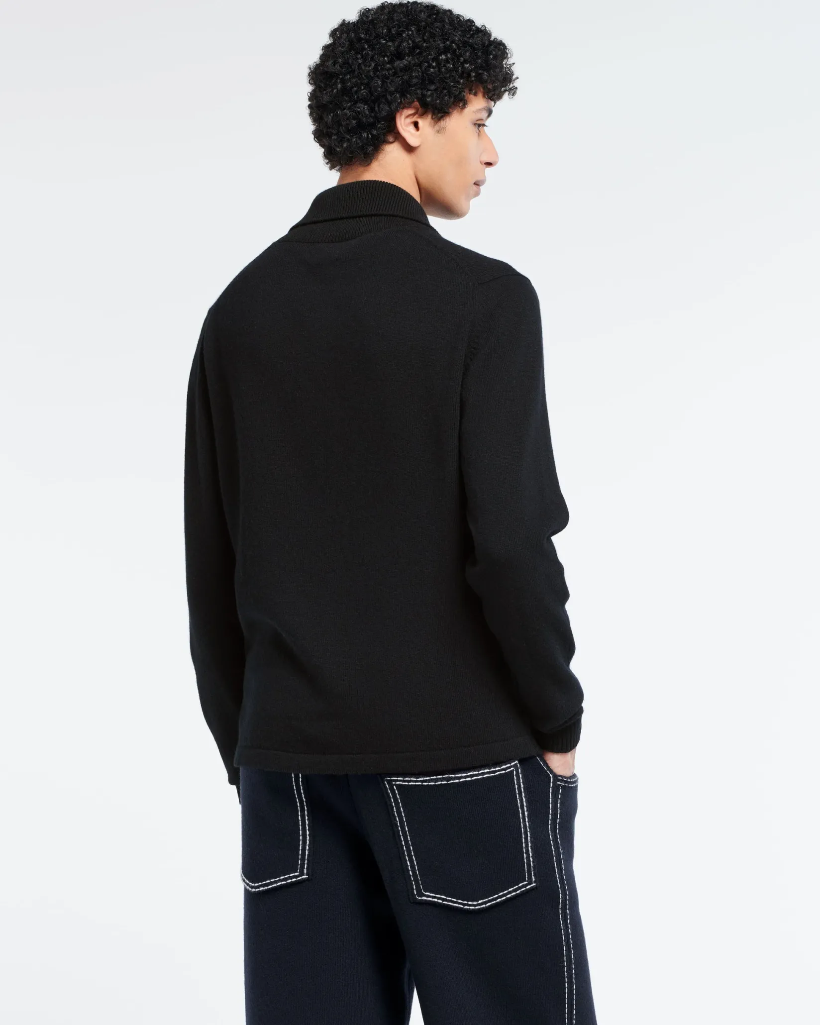 Barrie B Label polo-collar sweater in cashmere