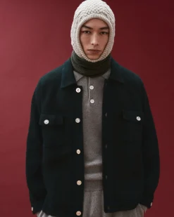 Barrie B Label polo-collar sweater in cashmere