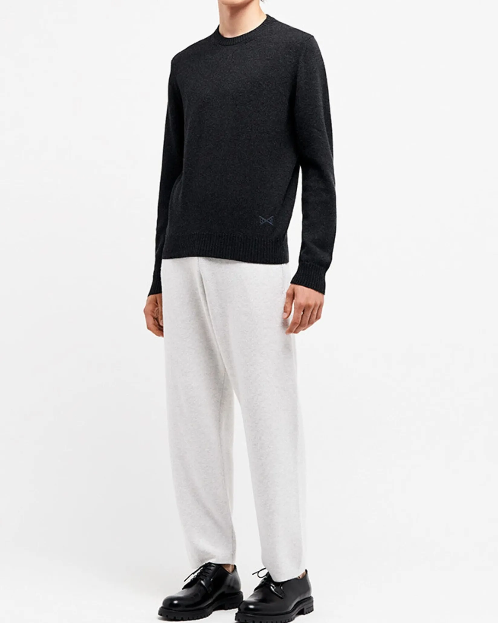 Barrie B Label round-neck cashmere jumper