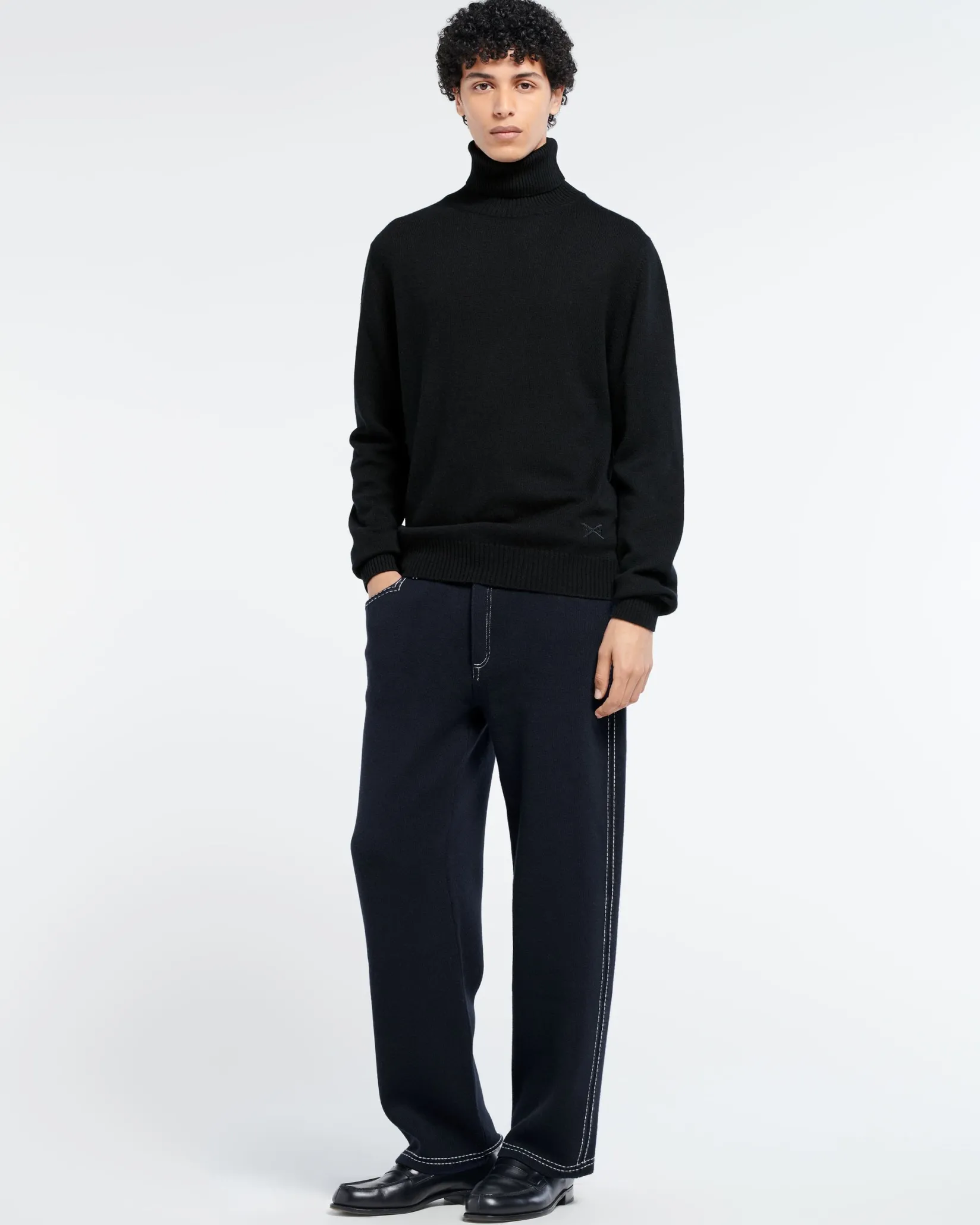 Barrie B Label turtleneck cashmere jumper