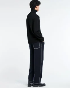 Barrie B Label turtleneck cashmere jumper