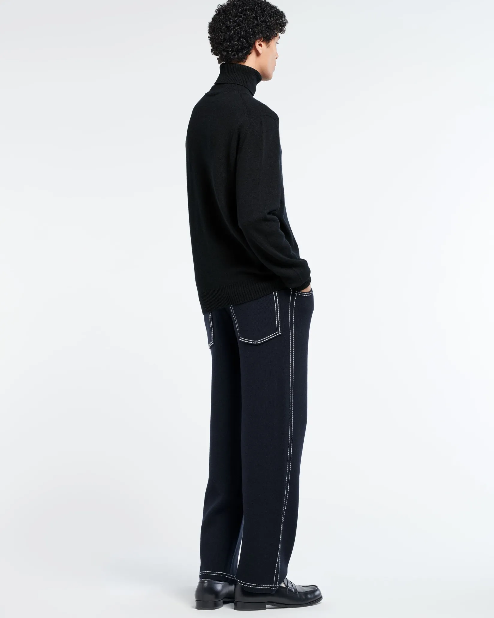 Barrie B Label turtleneck cashmere jumper