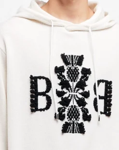 Barrie 3D logo cashmere hoodie