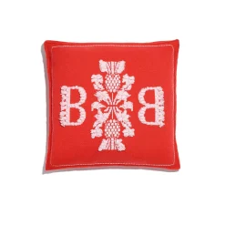 Women Barrie logo cashmere cushion