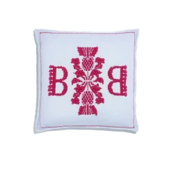 Women Barrie logo cashmere cushion