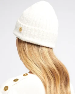 Women Barrie Beanie hat in cashmere to be personalised with a zodiac medal