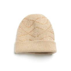 Women Barrie Beanie hat in cashmere with a monogram motif