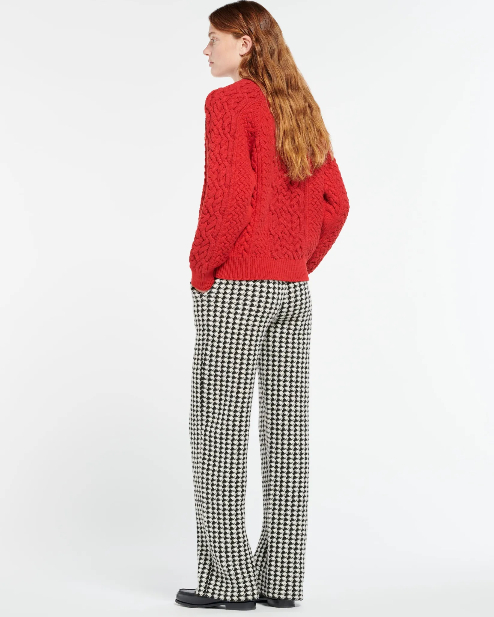 Women Barrie Cable-knit cashmere cardigan