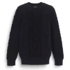 Women Barrie Cable-knit cashmere jumper