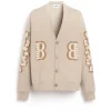 Women Barrie Cardigan in cotton with a cashmere B logo