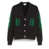 Women Barrie Cardigan in cotton with a cashmere B logo