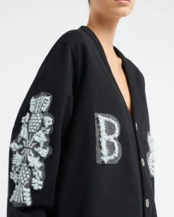 Women Barrie Cardigan in cotton with a cashmere B logo