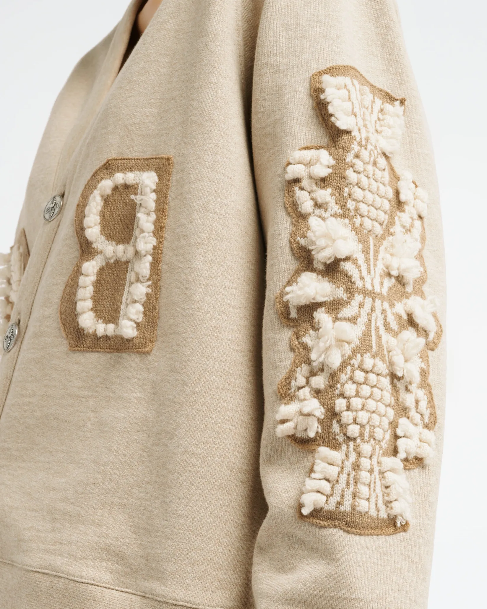 Women Barrie Cardigan in cotton with a cashmere B logo