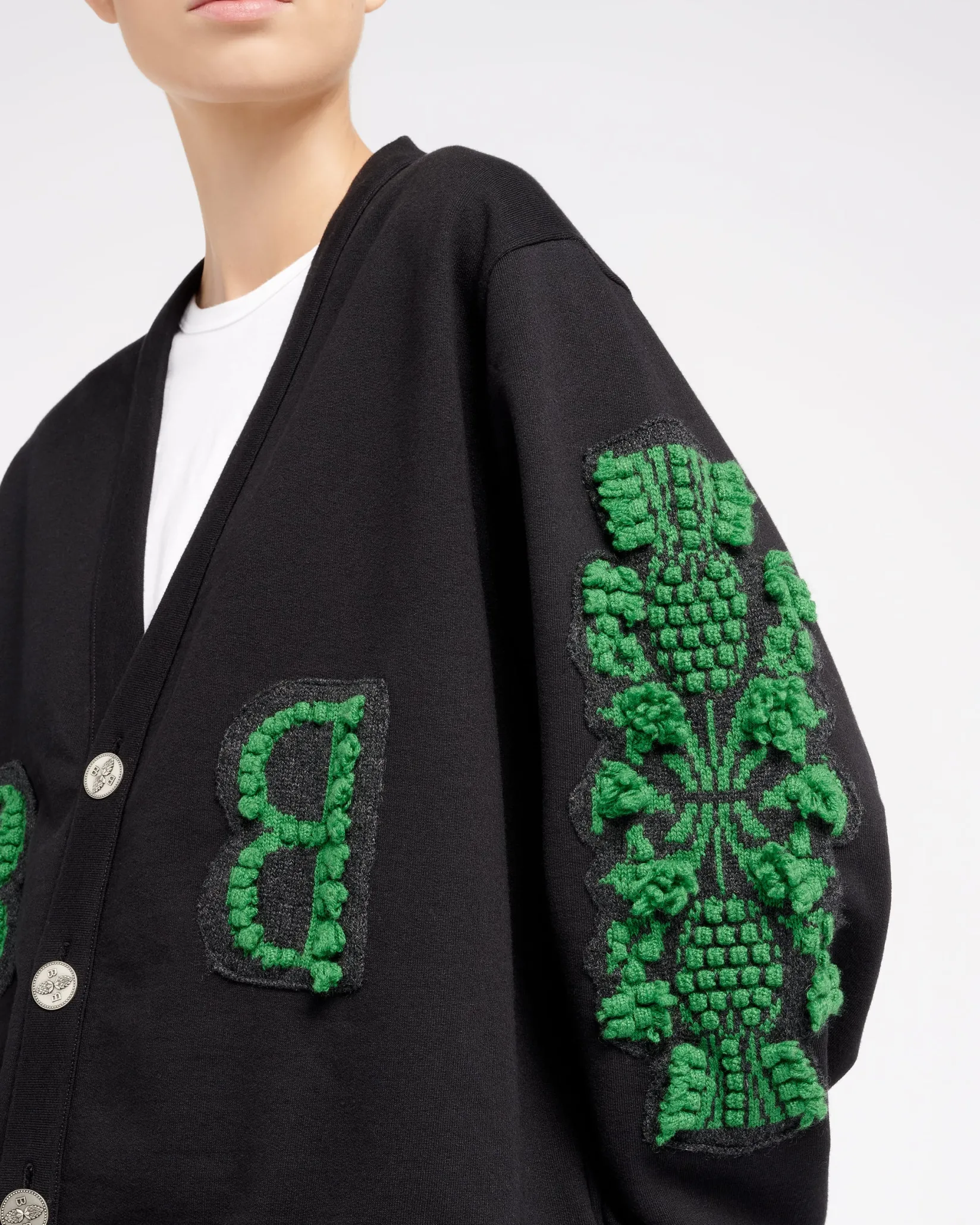 Women Barrie Cardigan in cotton with a cashmere B logo