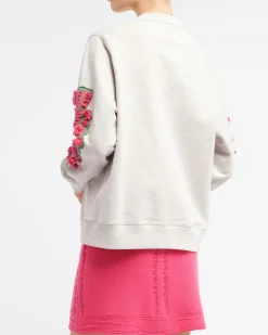 Women Barrie Cardigan in cotton with a cashmere B logo