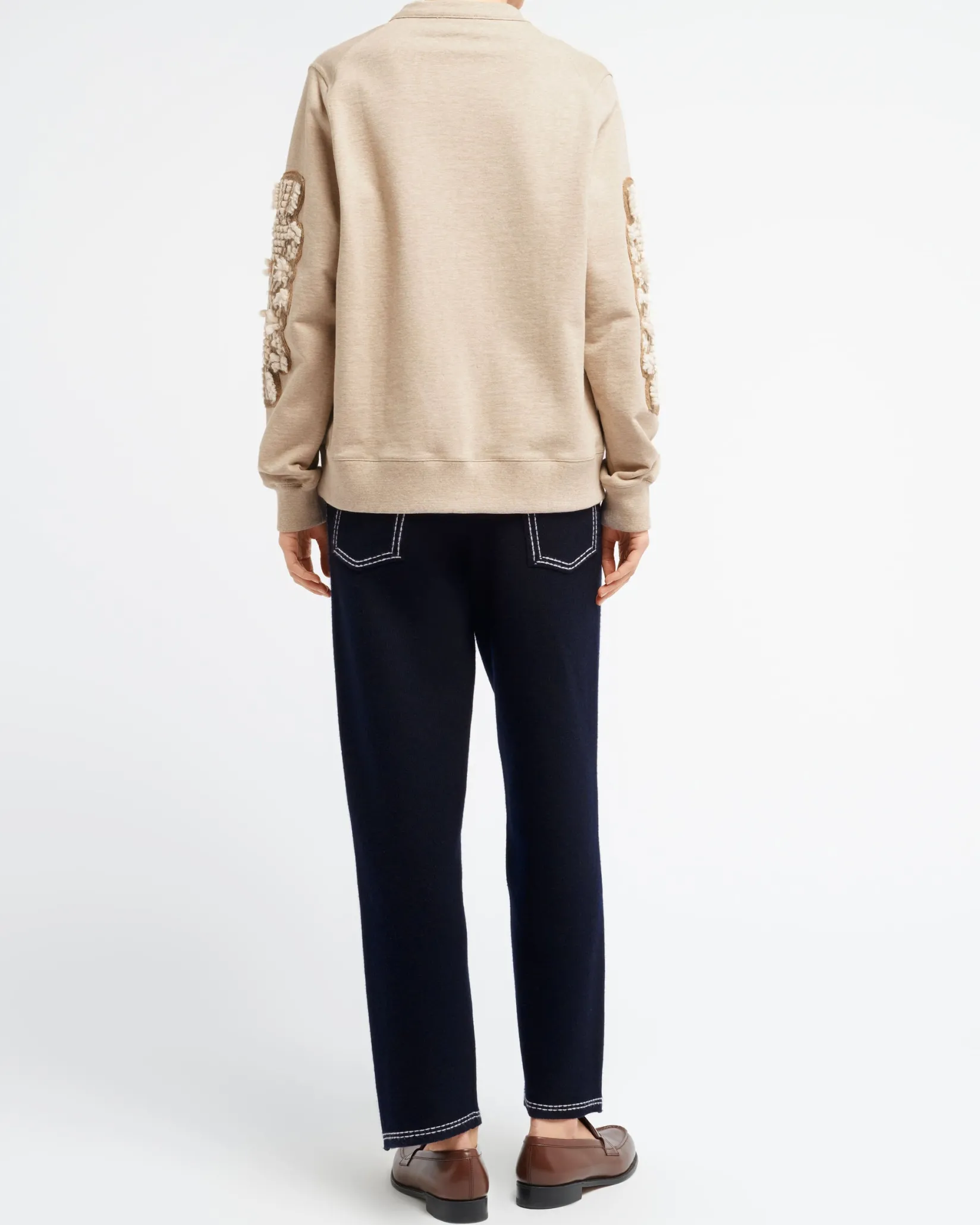 Women Barrie Cardigan in cotton with a cashmere B logo