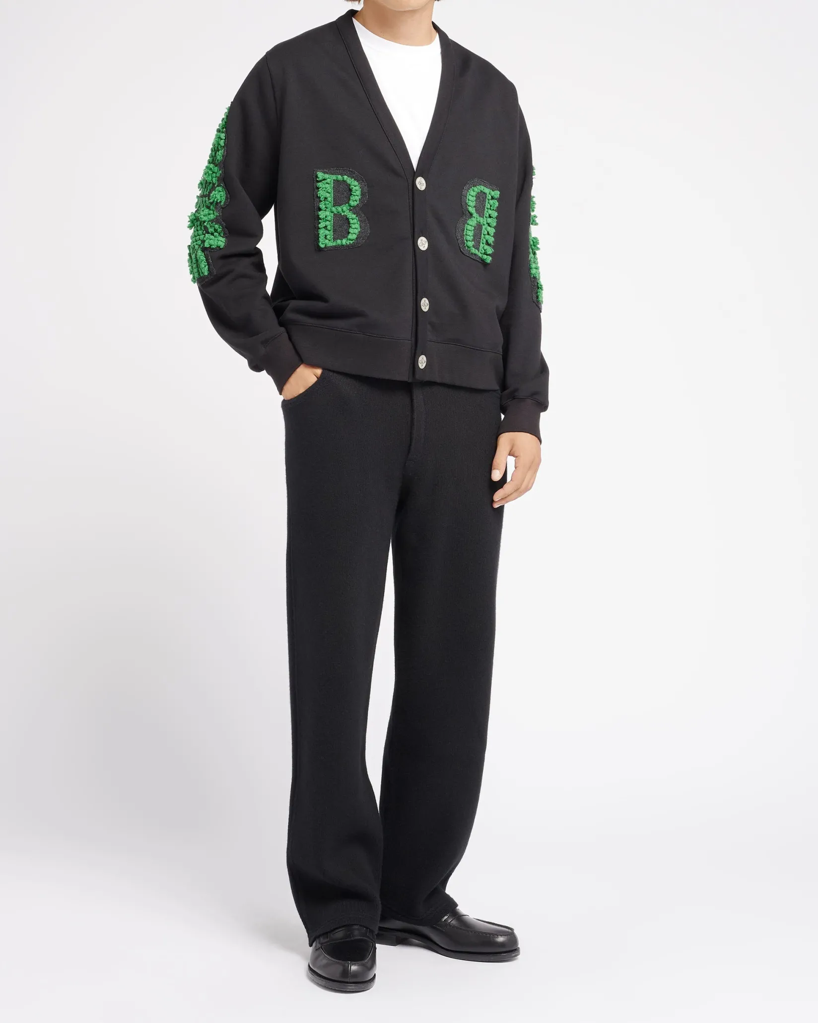 Women Barrie Cardigan in cotton with a cashmere B logo