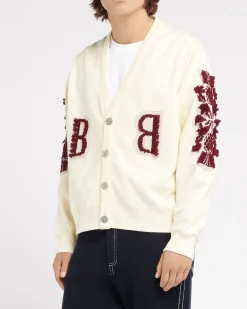 Women Barrie Cardigan in cotton with a cashmere B logo