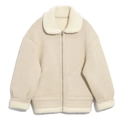 Women Barrie Cashmere and alpaca bomber jacket