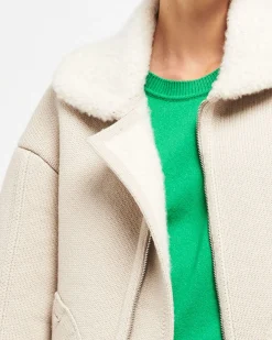Women Barrie Cashmere and alpaca bomber jacket