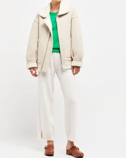 Women Barrie Cashmere and alpaca bomber jacket
