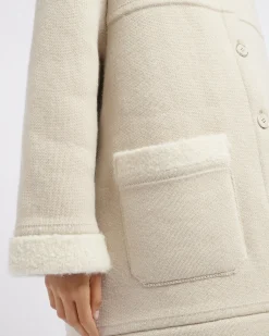Women Barrie Cashmere and Apalca pea Coat