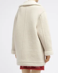 Women Barrie Cashmere and Apalca pea Coat