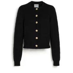 Women Barrie Cashmere and cotton cardigan with an all-over motif