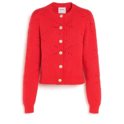 Women Barrie Cashmere and cotton cardigan with an all-over motif