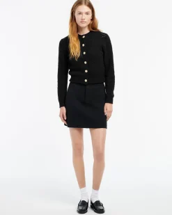 Women Barrie Cashmere and cotton cardigan with an all-over motif