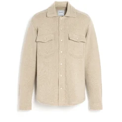 Barrie Cashmere and cotton Denim overshirt