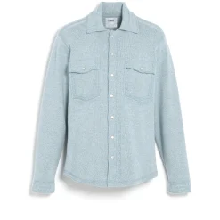 Barrie Cashmere and cotton Denim overshirt