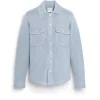 Barrie Cashmere and cotton Denim overshirt