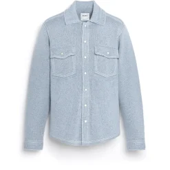 Barrie Cashmere and cotton Denim overshirt