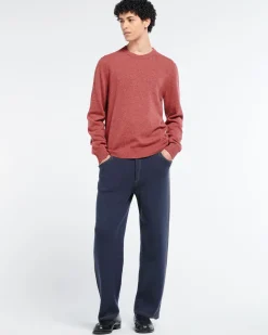Barrie Cashmere and cotton Denim trousers