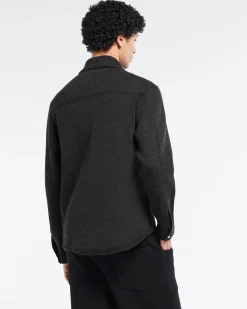 Barrie Cashmere and cotton Denim overshirt