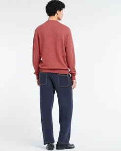 Barrie Cashmere and cotton Denim trousers