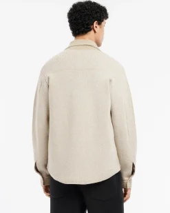Barrie Cashmere and cotton Denim overshirt