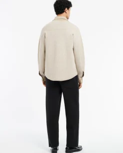 Barrie Cashmere and cotton Denim overshirt