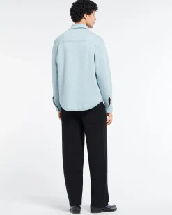 Barrie Cashmere and cotton Denim overshirt