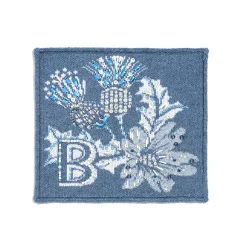 Barrie Cashmere and cotton embroidered patch