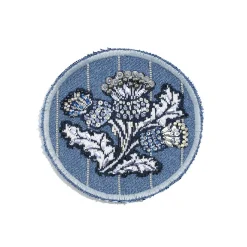 Barrie Cashmere and cotton embroidered patch