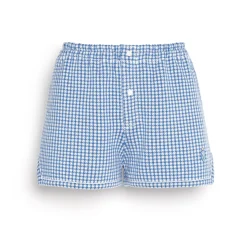 Women Barrie Cashmere and cotton gingham shorts