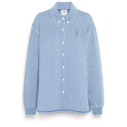 Women Barrie Cashmere and cotton gingham shirt