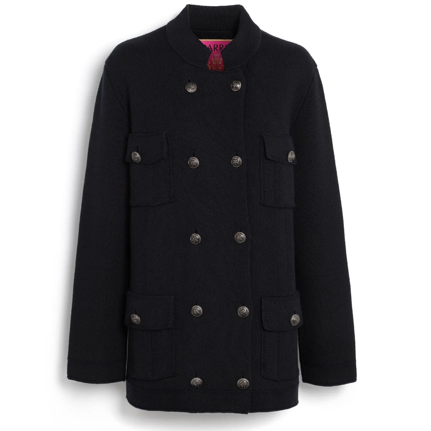 Women Barrie Cashmere and cotton military-style jacket