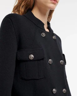 Women Barrie Cashmere and cotton military-style jacket