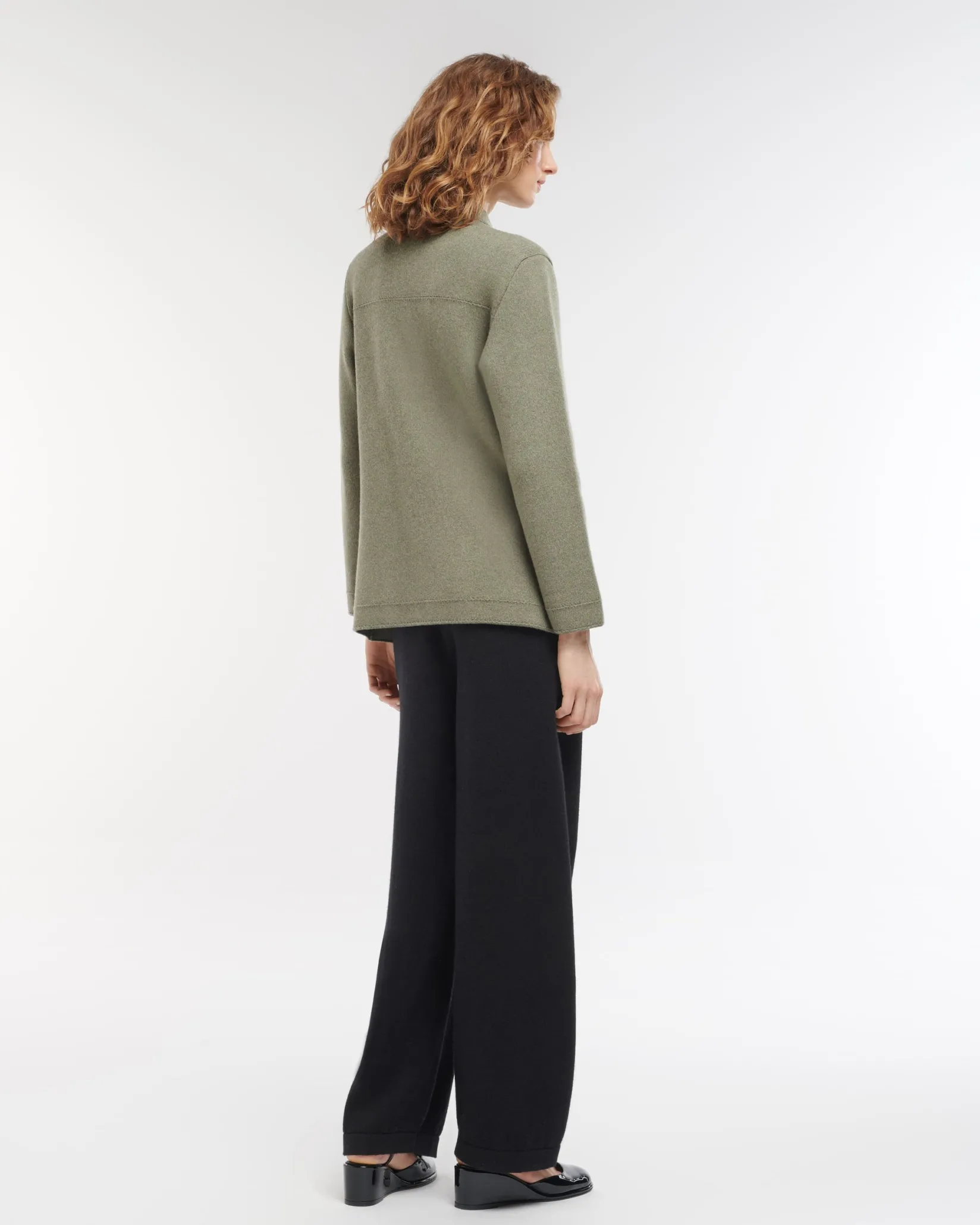 Women Barrie Cashmere and cotton military-style jacket